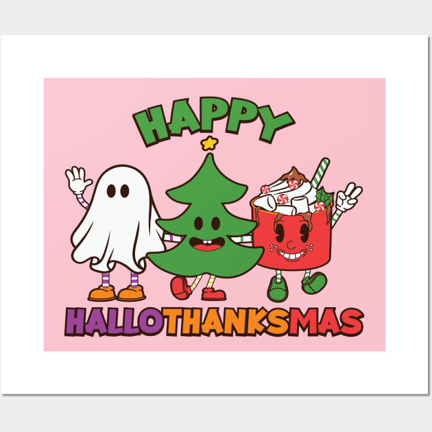 Happy Hallothanksmas Wall Art by Summyjaye